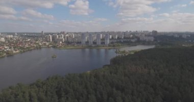 Hava Anket: Kiev-Akademgorodok. Cityscape hava.