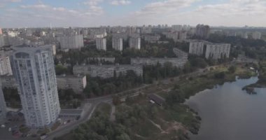 Hava Anket: Kiev-Akademgorodok. Cityscape hava.