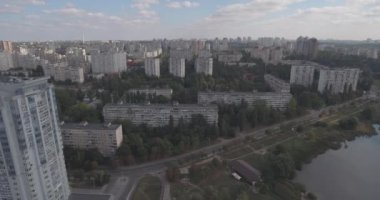 Hava Anket: Kiev-Akademgorodok. Cityscape hava.