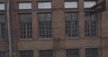 Hava anket. terk edilmiş fabrikaları Kiev. Terk edilmiş fabrikası, Ukrayna'da basın. Şehir Kiev 09 in. Eylül 2017. harap bitki teslim. terk edilmiş sanayi bölgesi kuş uçuş. 