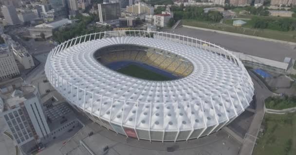 Antenowe Narodowy Sportowy Kompleks Olympic Stadion Olimpijski Lot Nad Stadionu — Wideo stockowe