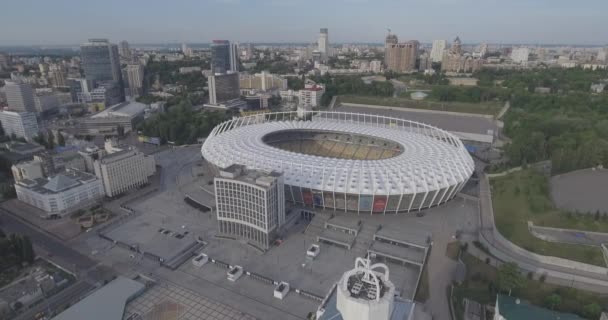 Aerial Complejo Deportivo Nacional Olímpico Estadio Olímpico Vuelo Sobre Estadio — Vídeos de Stock