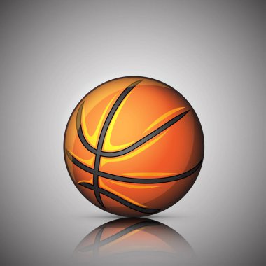 Basketbol amblemi illüstrasyon 