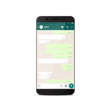 Modern smartphone ile haberci pencere