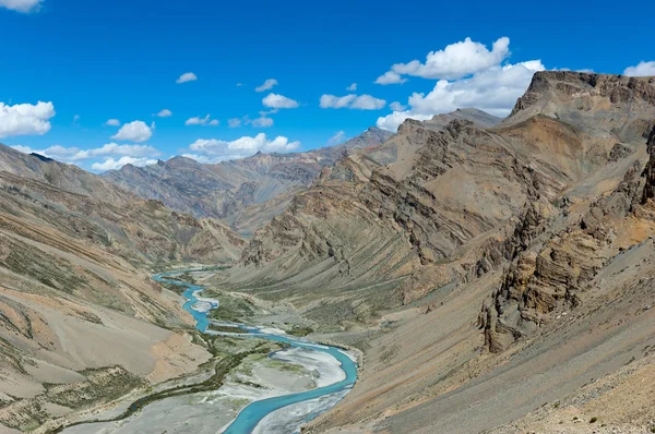 Das Tal des Flusses Zarap — Stockfoto