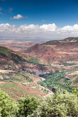 Yüksek Atlas manzara Fas