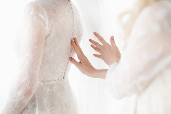 Detalles de la boda con ramo de boda — Foto de Stock