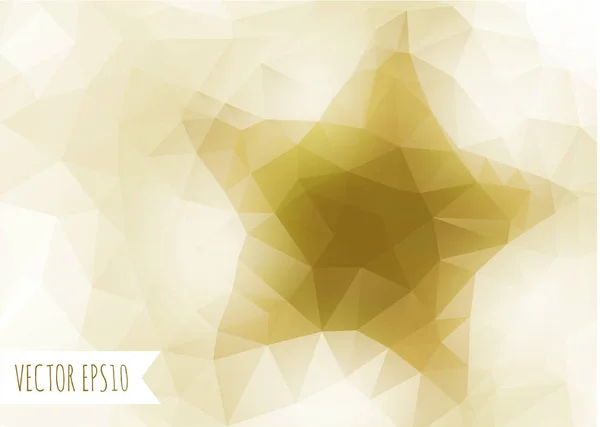 Fondo abstracto dorado con estrellas. Ilustración vectorial — Vector de stock