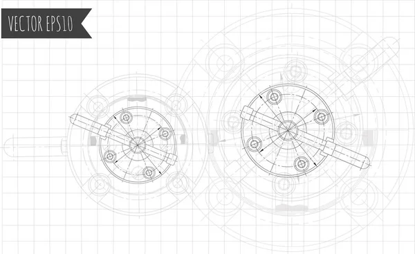 Abstrakt teknik bakgrund vektor design. — Stock vektor