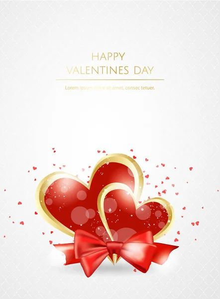Día de San Valentín venta fondo con corazón. Ilustración vectorial. Fondos de pantalla, volantes, invitación, carteles, pancartas . — Vector de stock