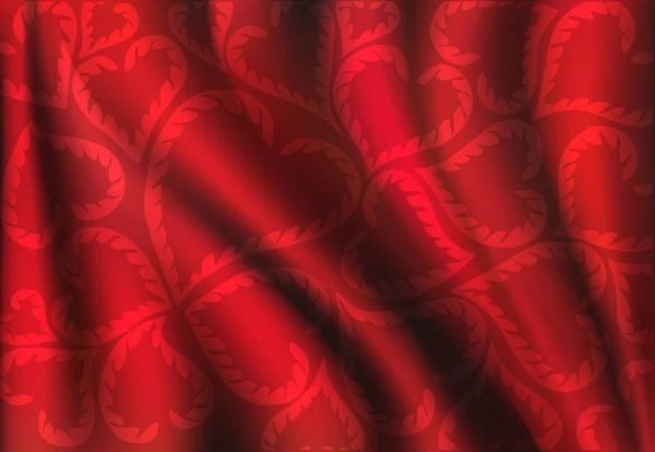红色丝绸背景 — 图库矢量图片