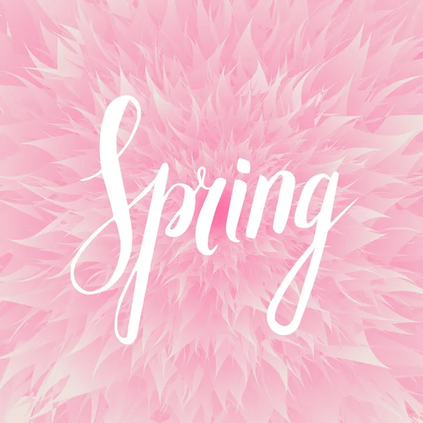Formulação primavera com elementos florais . —  Vetores de Stock