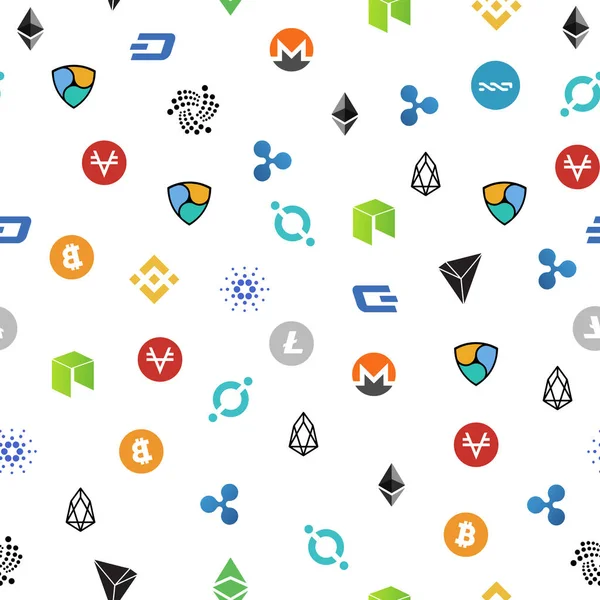 farklı cryptocurrency işaretleri ile Seamless Modeli