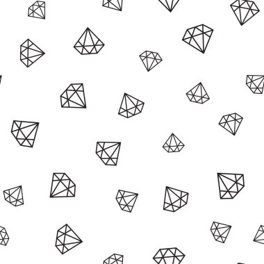 Beyaz arka plan üzerinde kesintisiz anahat elmas şekli.