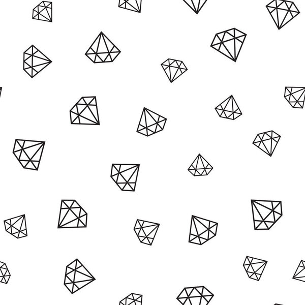 Бесшовный рисунок бриллиантов на белом фоне
.