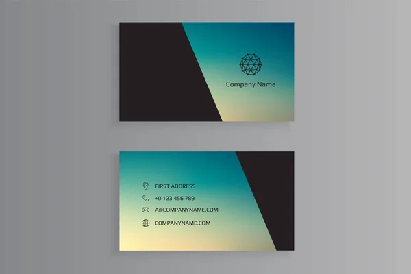Modern Creative Business Card Template Vector Illustration — Stock Vector