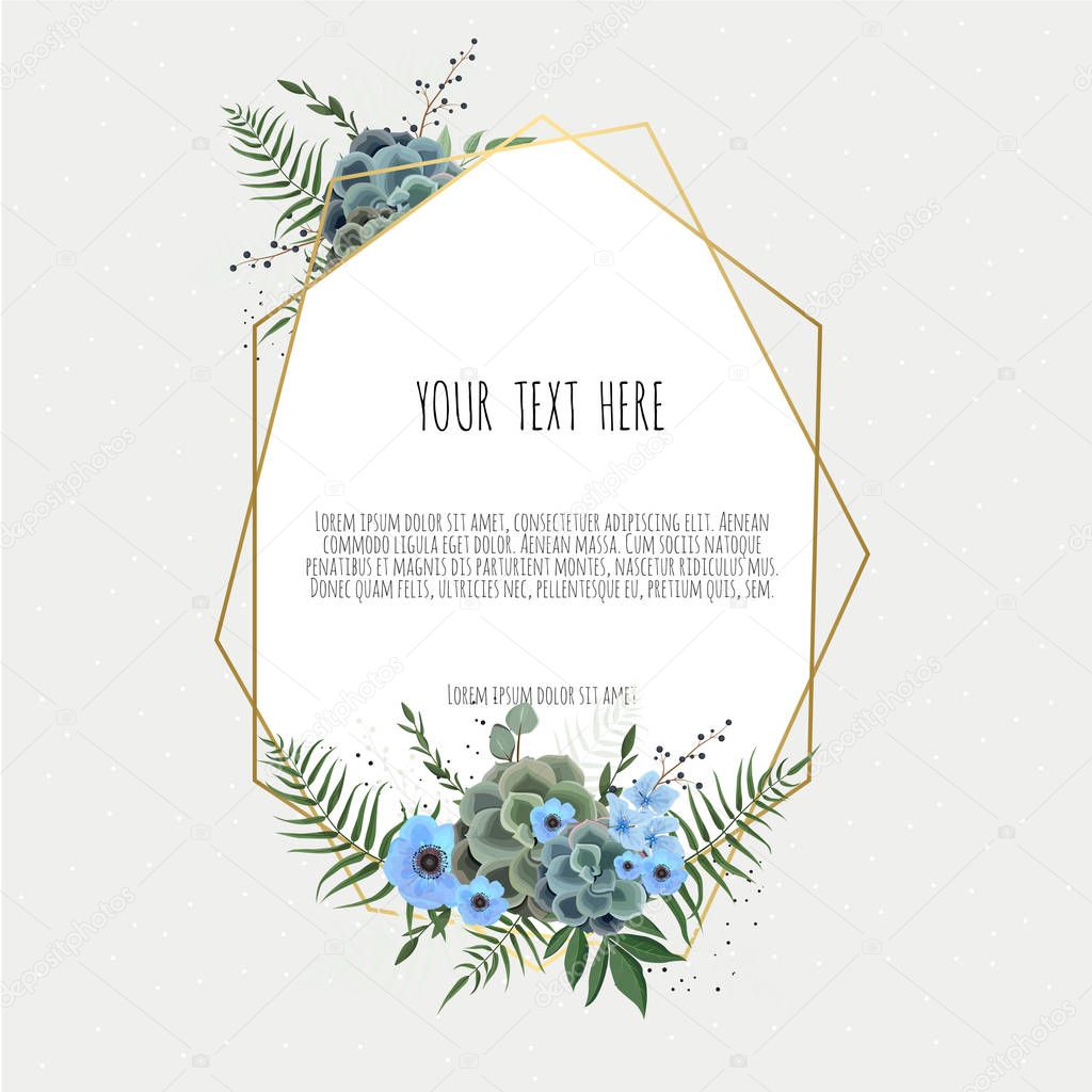 Scheda di disegno floreale di vettore. Auguri, cartolina ...