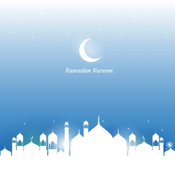 Ramazan Kareem Güzel Tebrik Kartı Ramazan Kareem Arka Plan — Stok Vektör
