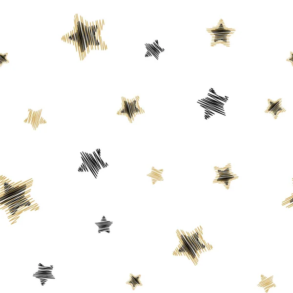 Rekreační pozadí, bezproblémové vzory s hvězdami. Vektorová ilustrace. — Stockový vektor