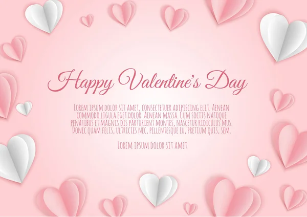 Valentine s day background with hearts. Valentine s day background with hearts — 스톡 벡터