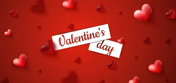 Valentýn prodej pozadí s tvarem srdce. Lze použít na tapety, letáky, pozvánky, plakáty, brožury, bannery. — Stockový vektor