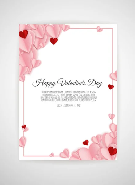 Valentine s day background with hearts. Valentine s day background with hearts — Stock Vector