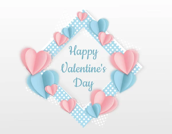 Valentinstag Verkauf Hintergrund mit Herzform. kann für Tapeten, Flyer, Einladungen, Poster, Broschüren, Banner verwendet werden. — Stockvektor