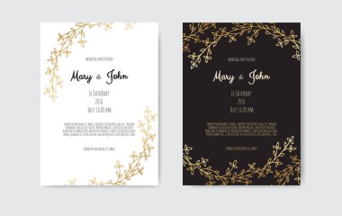 Vektör çiçek tasarım kartı. Tebrik, kartpostal düğün davet şablonu.