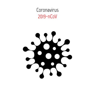 Coronavirus Bakteri Hücre Simgesi, 2019-nCoV Roman Coronavirus Bakteri.