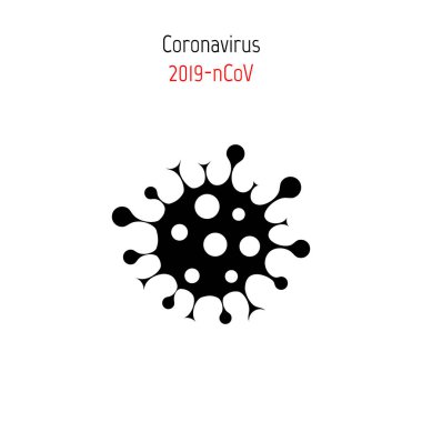 Covid-19 Coronavirus konsepti. Tehlikeli virüs vektör çizimi