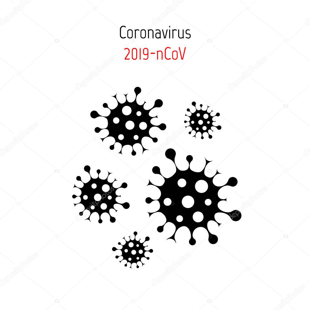 Covid-19 Coronavirus concept. Dangerous virus vector illustration