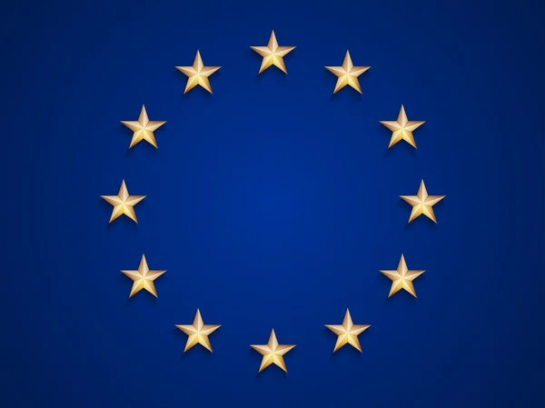 Europeiska unionens flagga — Stockfoto