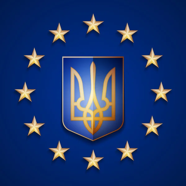 Ukrainy w Unii Europejskiej — Wektor stockowy