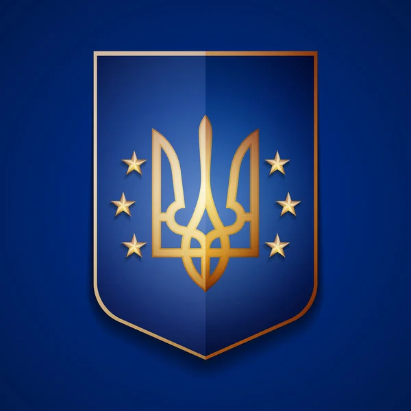 Україна щит знак — стоковий вектор