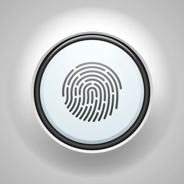Fingerprint sign icon — Stock Vector