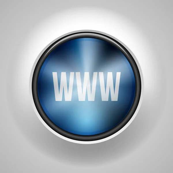 ワールド ・ ワイド ・ ウェブのボタン — ストックベクタ