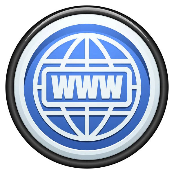 Bouton World Wide Web — Image vectorielle