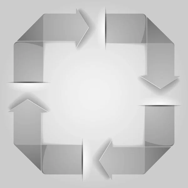 Recycleer het pictogram pijlen — Stockvector
