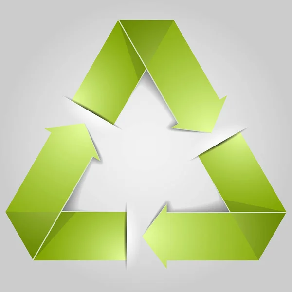 Recycle arrows icon — Stock Vector