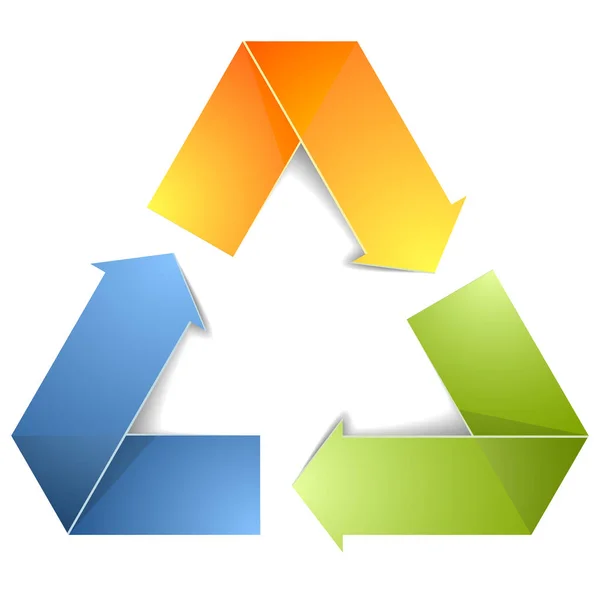 Recycle arrows icon — Stock Vector