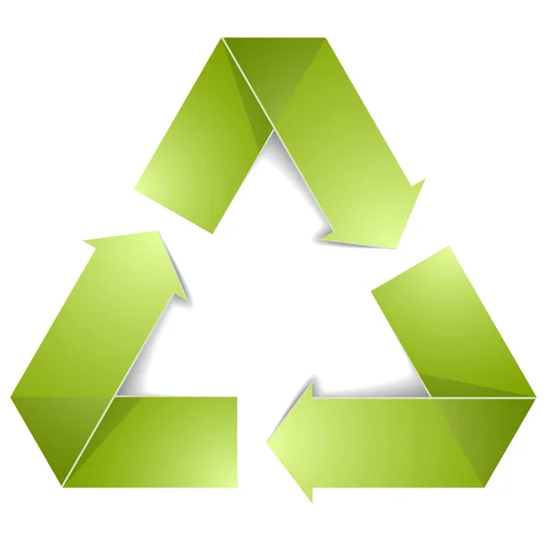 Recycle Arrows Icon Vector Illustration — Stock Vector