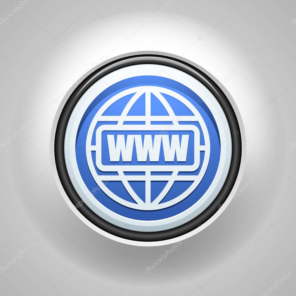 World Wide Web button