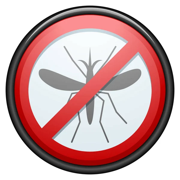 Mosquito stop sign — Stock Vector