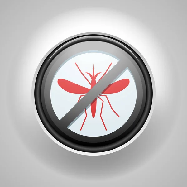 Señal de parada de mosquito — Vector de stock