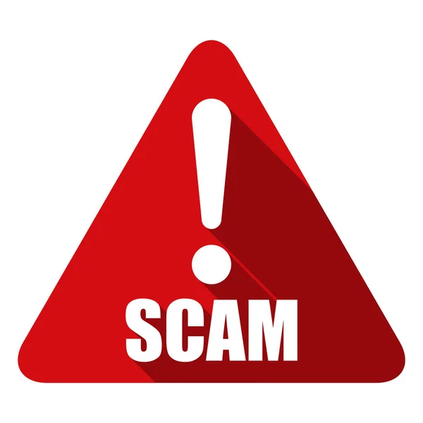 Scam alert ikonę — Wektor stockowy