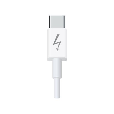 usb type-c cable clipart