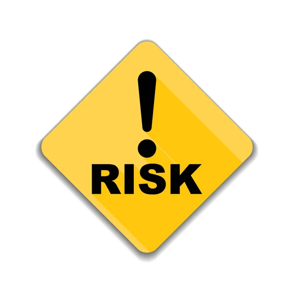 Exclamación Signo de riesgo — Archivo Imágenes Vectoriales