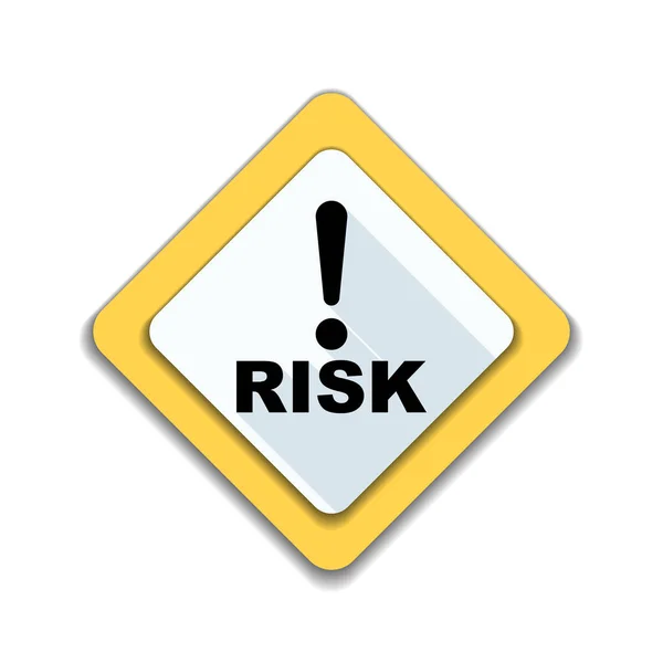 Exclamação Sinal de risco — Vetor de Stock