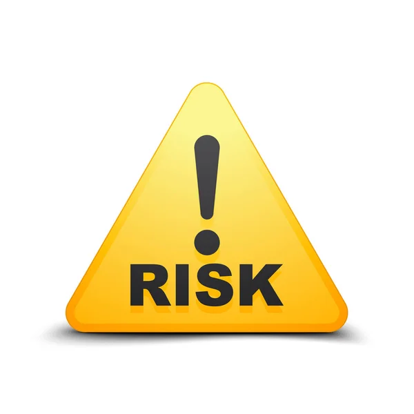 Exclamação Sinal de risco — Vetor de Stock