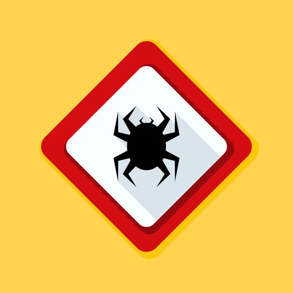 Icono de signo antivirus — Archivo Imágenes Vectoriales